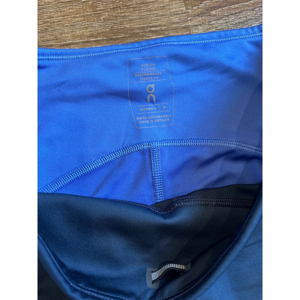 Run On Clouds Performance Tights Leggings Medium blue purple - Picture 2 of 6
